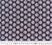 Шифон креповый цветочная геометрия, персиковый на темно-синем - фото 4 - интернет-магазин tkani-atlas.com.ua