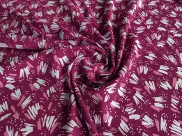 Штапель твіл помах пензлика, малиновий - інтернет-магазин tkani-atlas.com.ua