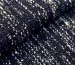 Вискозный трикотаж меланжевый двойное плетение, темно-синий - фото 1 - интернет-магазин tkani-atlas.com.ua