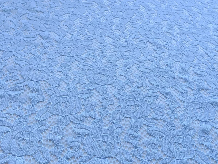 Гіпюр стрейчевий мальва, блідо-блакитний - фото 1 - інтернет-магазин tkani-atlas.com.ua