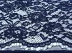 Гіпюр з фестоном квітковий, темно-синій - інтернет-магазин tkani-atlas.com.ua