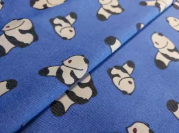 Джинс тенсел рубашечный пандочки, голубой - интернет-магазин tkani-atlas.com.ua