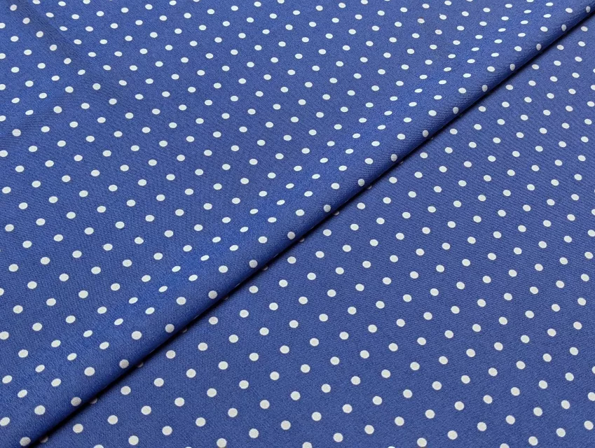 Джинс сорочковий горох 3 мм, блакитний - фото 1 - інтернет-магазин tkani-atlas.com.ua