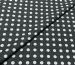 Джинс тенсел принт горох 10 мм, белый на сером - фото 1 - интернет-магазин tkani-atlas.com.ua