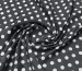 Джинс сорочковий горох 10 мм, білий на сірому - фото 2 - інтернет-магазин tkani-atlas.com.ua