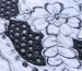 Коттон вышивка купон черные цветы, черный на белом - фото 3 - интернет-магазин tkani-atlas.com.ua
