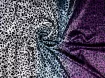 Атлас сатин градиент двухсторонний леопард, фиолетовый с бирюзовым - интернет-магазин tkani-atlas.com.ua