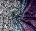 Атлас сатин градиент двухсторонний леопард, фиолетовый с бирюзовым - фото 1 - интернет-магазин tkani-atlas.com.ua
