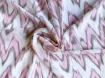 Шифон зигзаг, розовый с бежевым - интернет-магазин tkani-atlas.com.ua