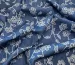 Джинс прожиг цветочная композиция, голубой - фото 3 - интернет-магазин tkani-atlas.com.ua