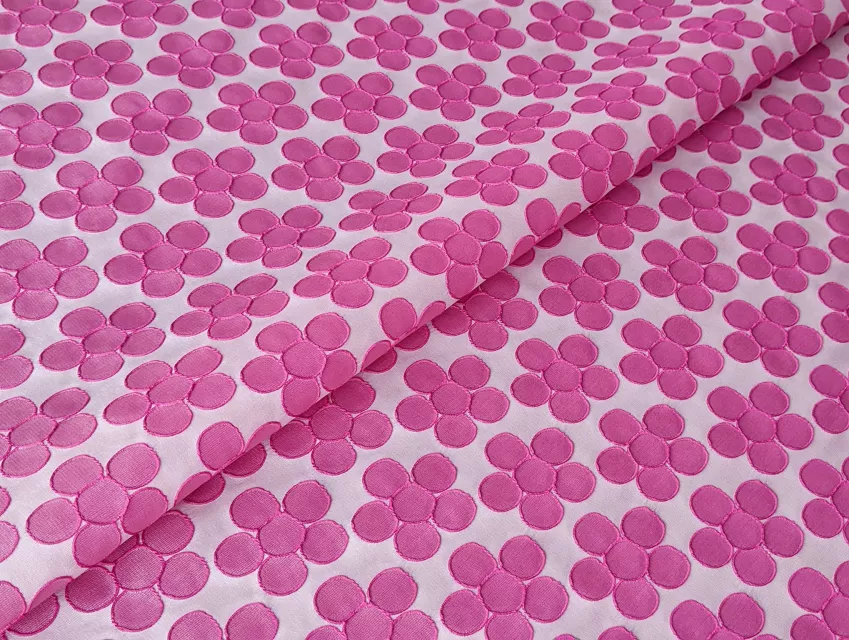 Жаккард нарядный цветочный, розовый - фото 1 - интернет-магазин tkani-atlas.com.ua