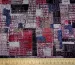 Трикотаж вискозный двусторонний геометрическая мозаика, красный с серым - фото 2 - интернет-магазин tkani-atlas.com.ua