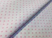 Коттон стрейчевый рубашечный горох 2 мм, розовый - интернет-магазин tkani-atlas.com.ua