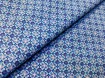 Котон стрейчевий сорочковий чотири пелюстки, синій - інтернет-магазин tkani-atlas.com.ua