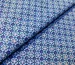 Котон стрейчевий сорочковий чотири пелюстки, синій - фото 1 - інтернет-магазин tkani-atlas.com.ua