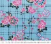 Коттон стрейчевый рисунок цветочная геометрия, голубой - фото 3 - интернет-магазин tkani-atlas.com.ua