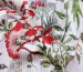 Коттон стрейчевый рисунок бордовые цветы на полоске, белый - фото 2 - интернет-магазин tkani-atlas.com.ua