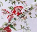 Котон стрейчевий малюнок бордові квіти, білий - фото 1 - інтернет-магазин tkani-atlas.com.ua