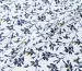 Котон стрейчевий малюнок квіткова ніжність, темно-синій - фото 1 - інтернет-магазин tkani-atlas.com.ua