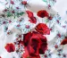 Котон стрейчевий малюнок квітковий дует, білий - фото 2 - інтернет-магазин tkani-atlas.com.ua