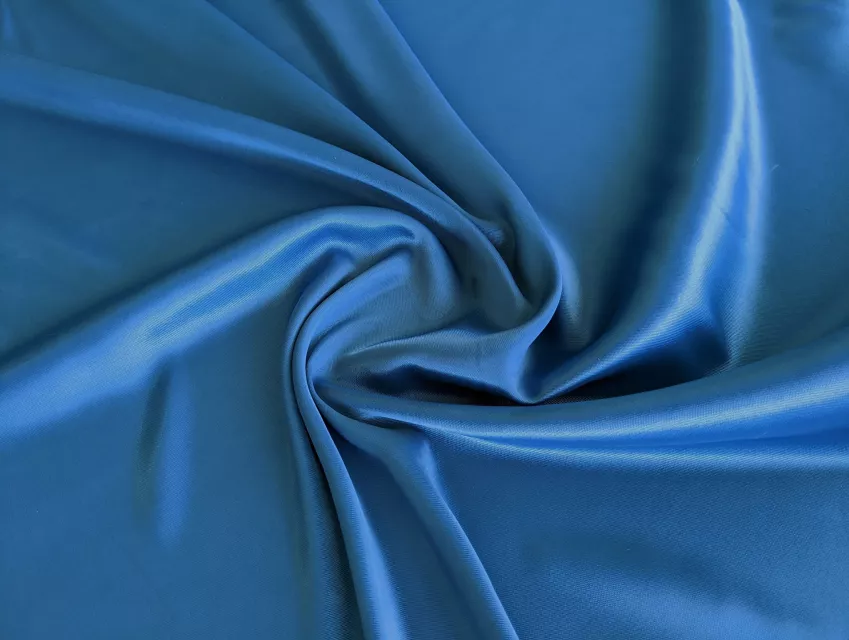 Атлас щільний, джинсовий синій - фото 1 - інтернет-магазин tkani-atlas.com.ua