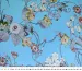 Шелк сатин цветочная композиция, голубой - фото 5 - интернет-магазин tkani-atlas.com.ua