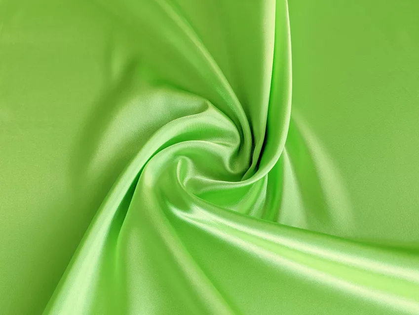 Атлас тонкий, салатовый - фото 1 - интернет-магазин tkani-atlas.com.ua