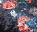 Бархат рисунок цветочный, черный - фото 1 - интернет-магазин tkani-atlas.com.ua