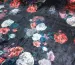 Бархат рисунок цветочный, черный - фото 2 - интернет-магазин tkani-atlas.com.ua