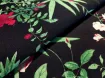 Бенгалін малюнок листя, чорний - інтернет-магазин tkani-atlas.com.ua