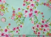Бенгалин рисунок цветочная нежность, ментол - интернет-магазин tkani-atlas.com.ua