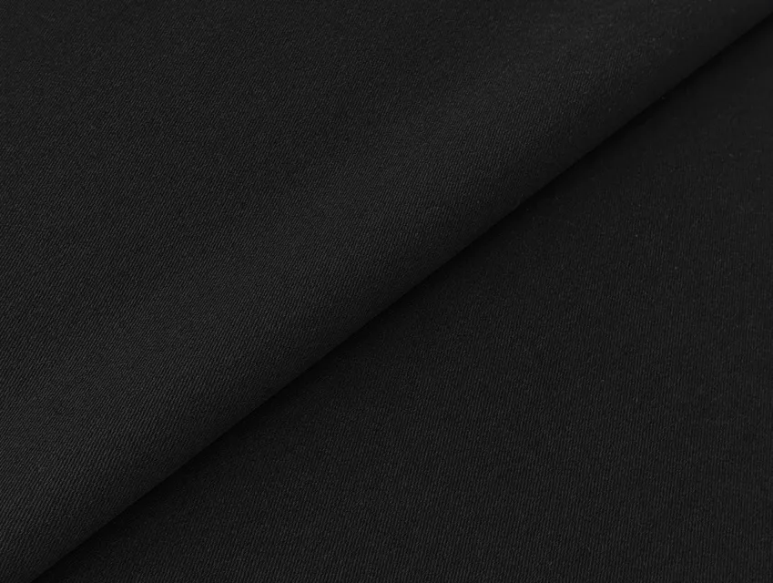 Джинс плотный стрейчевый, черный - фото 1 - интернет-магазин tkani-atlas.com.ua