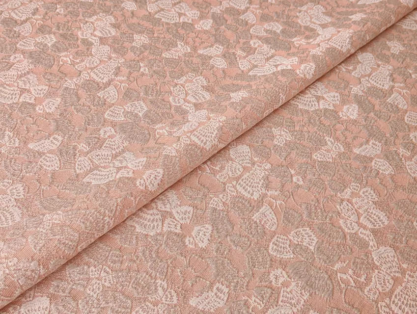 Жаккард коттоновый цветочная нежность, бледно-розовый - фото 1 - интернет-магазин tkani-atlas.com.ua