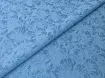 Жакард котоновий квітковий, блакитний - інтернет-магазин tkani-atlas.com.ua