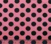 Креп горошки чорні, рожевий неоновий - фото 2 - інтернет-магазин tkani-atlas.com.ua