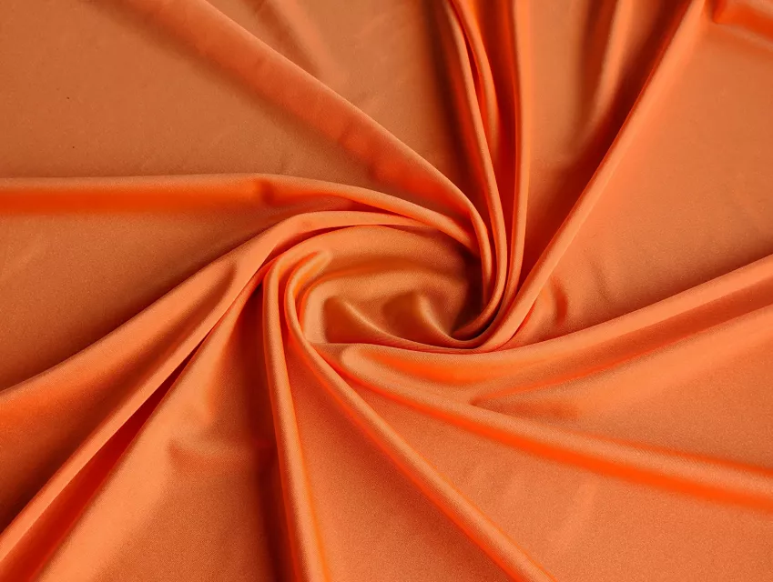 Бифлекс блестящий, оранжевый - фото 1 - интернет-магазин tkani-atlas.com.ua