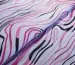 Коттон рисунок волны, розовый на белом - фото 1 - интернет-магазин tkani-atlas.com.ua