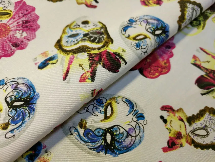 Стрейч котон малюнок венеція, молочний - фото 1 - інтернет-магазин tkani-atlas.com.ua