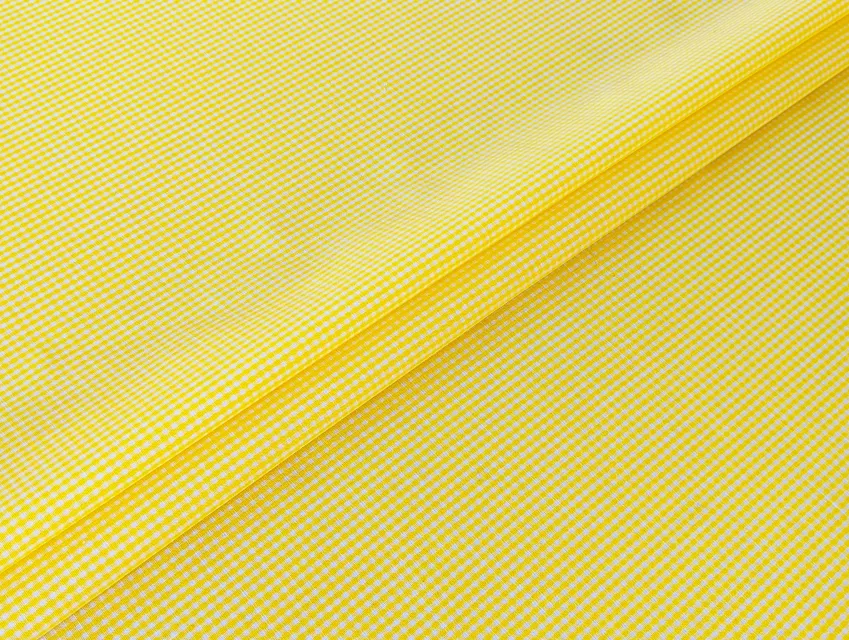 Коттон клеточка 1.5 мм, желтый - фото 1 - интернет-магазин tkani-atlas.com.ua