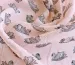 Шифон креш лебеди, розовый - фото 2 - интернет-магазин tkani-atlas.com.ua