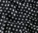 Супер софт принт горошки 8 мм, белые на черном - фото 3 - интернет-магазин tkani-atlas.com.ua
