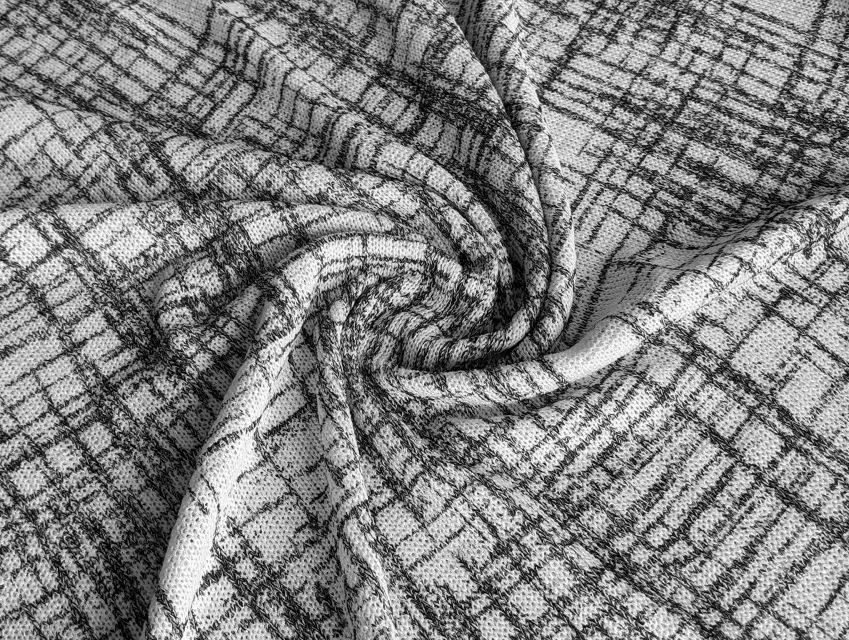 Трикотаж летний геометрическое плетение, серый - фото 1 - интернет-магазин tkani-atlas.com.ua