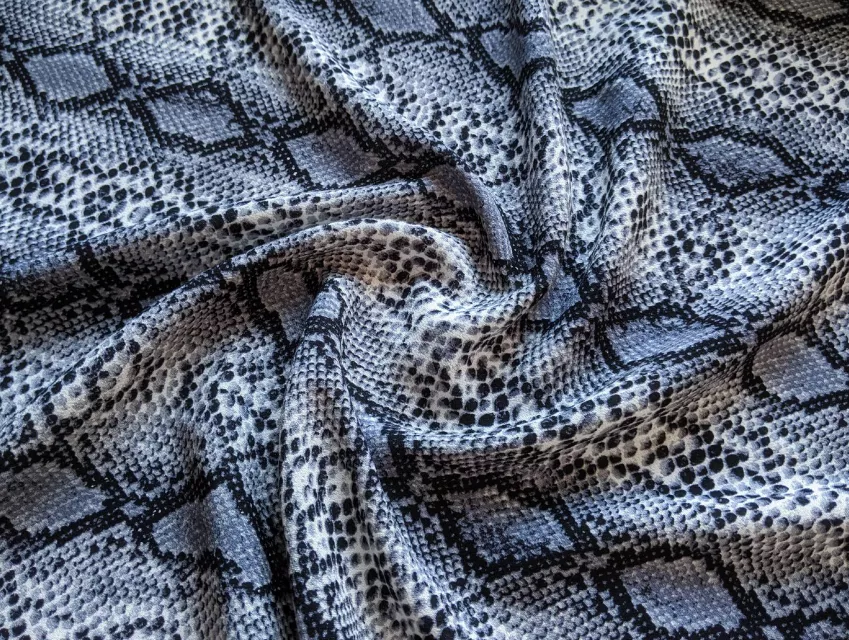 Штапель креп кобра, серый - фото 1 - интернет-магазин tkani-atlas.com.ua