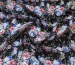 Шифон креповый цветочный вальс, черный - фото 1 - інтернет-магазин tkani-atlas.com.ua
