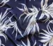 Шифон креповий пальмове листя, темно-синій - фото 3 - інтернет-магазин tkani-atlas.com.ua