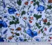 Коттон стрейчевый рисунок летняя полянка, синий на белом - фото 2 - интернет-магазин tkani-atlas.com.ua