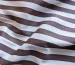 Коттон сатин полоска 10 мм, коричневый на белом - фото 3 - интернет-магазин tkani-atlas.com.ua