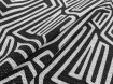 Трикотаж венский рисунок орнамент геометрический, черный с молоком - интернет-магазин tkani-atlas.com.ua