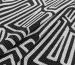 Трикотаж венский рисунок орнамент геометрический, черный с молоком - фото 1 - интернет-магазин tkani-atlas.com.ua