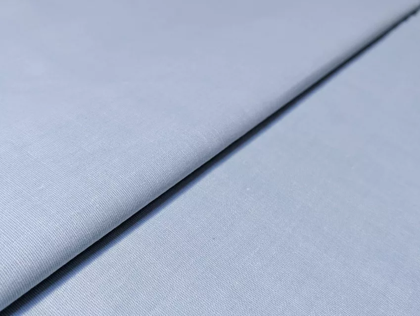 Поплин рубашечный стрейчевый уценка (текстильный брак), пыльный голубой - фото 1 - интернет-магазин tkani-atlas.com.ua